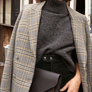 other stories structured plaid blazer